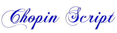Chopin Script 字体
